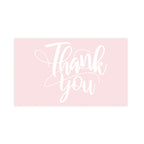 30pcs/pack Pink Thank You Card For Supporting Business Package Decoration "Gorgeous Thanks" Business Card Handmade With Love