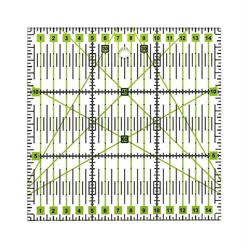 DIY Sewing Patchwork Tool Square Patchwork Ruler Sewing Ruler Clothing Cutting Anti-Skid Function Ruler Sewing Tool