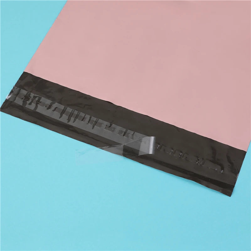 50Pcs Pink Poly Mailer Shipping Bags Waterproof Mailing Envelopes Self Seal Post Transport Bags Thicken Courier Bag 16 Sizes