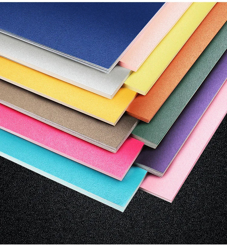 A4 Pearl Paper DIY Card Making Paper Iridescent paper Wrapping Paper Craft Paper Pure Color Pearl Paper Kraft Card pape