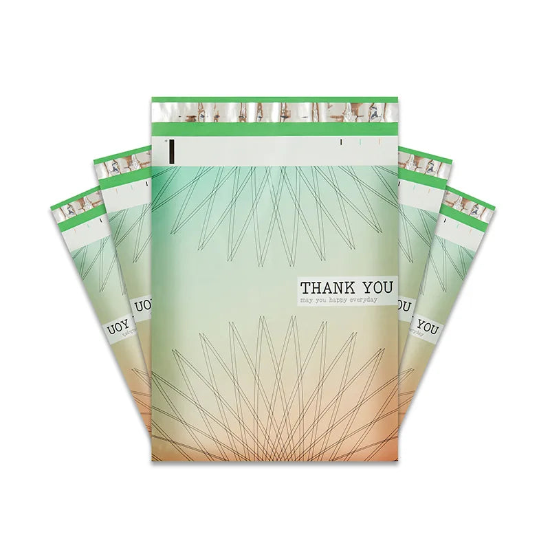 10Pcs 10"x13" Thank You Poly Mailer Envelope, Mailing Shipping Bags with Self Seal Strip Plastic Custom Mailing & Shipping Bags