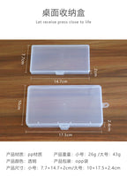 1 PC Stationery Stickers Plastic Storage Box Organizer Container Art Tool Case for Craft Desktop