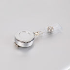 1 Pcs Aluminum Alloy Card Cover Case Bank Business Work Card Holder with ABS Retractable Badge Reel Credit ID Card Badge Bag