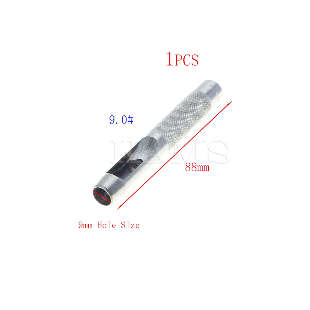 25 Size Pick Leather Tools Leather Punch Leathercraft Hole Craft Set Hollow Puncher Belt Punch 1.0mm-25mm for Clothing Canvas
