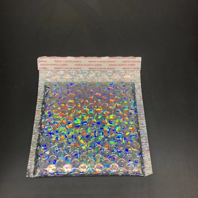 50pcs CD/CVD Packaging Shipping Bubble Mailers gold paper Padded Envelopes Gift Bag Bubble Mailing Envelope Bag 15*13cm+4cm