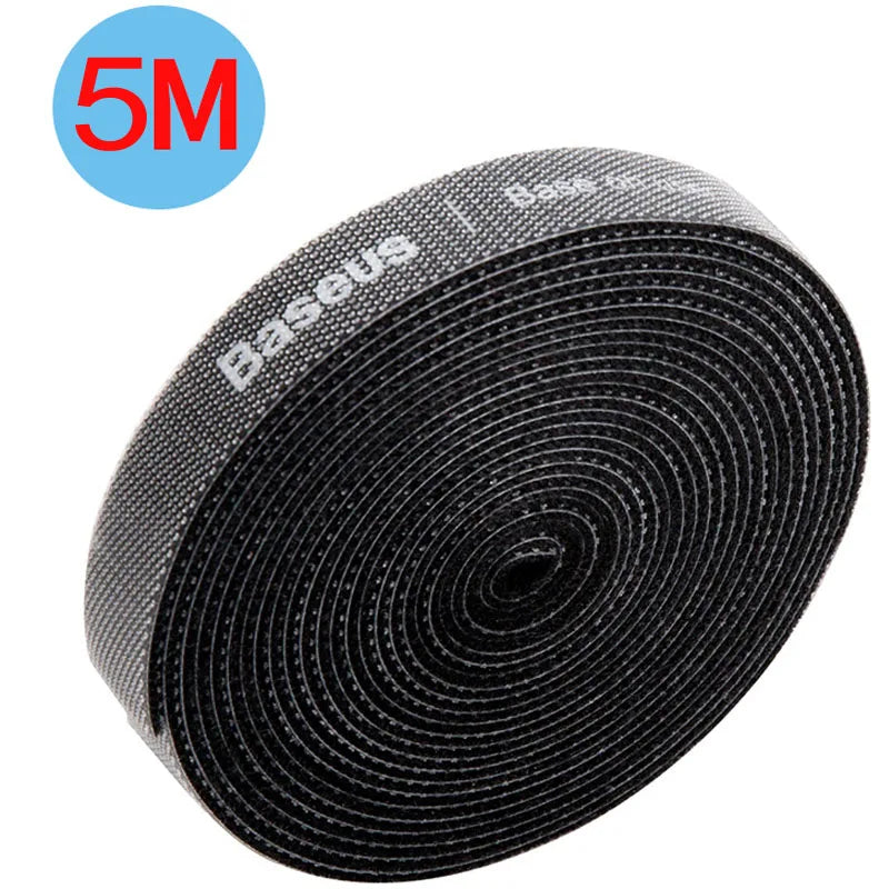 Baseus USB Cable Winder Cable Organizer Free Cut Wire Ties Mouse Earphone Management Holder Clip Phone Charger Cable Protector