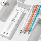 Deli Metal Gel Pen Rollerball Caneta ручка Ballpoint 0.5MM Signing Pens for Office Students Business Stationary Supplies