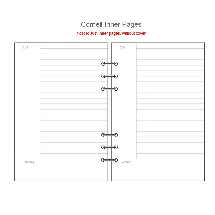 45 Sheets A5 A6A7 Loose Leaf Notebook Refill Spiral Binder Inner Page Weekly Monthly To Do Line Dot Grid Inside Paper Stationery