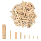 1/20/30/50 PCS Different Sizes 25mm/35mm/44mm/150mm Natural Wooden Clips For Photo Memo Office Clothespin Craft Decoration Pegs