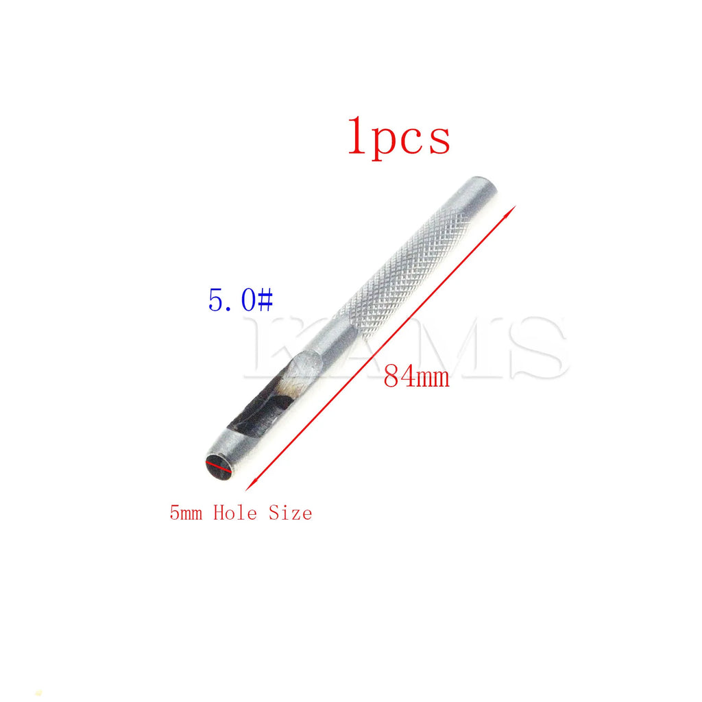 25 Size Pick Leather Tools Leather Punch Leathercraft Hole Craft Set Hollow Puncher Belt Punch 1.0mm-25mm for Clothing Canvas