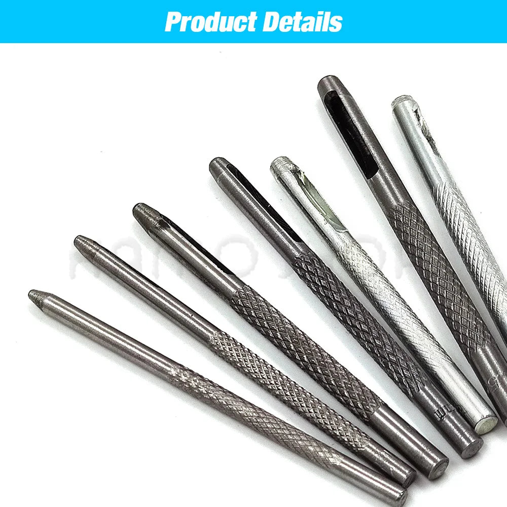 1.0mm-25mm All Size Pick Leather Tools Leather Punch Hollow Puncher Leathercraft Hole Punch Craft DIY For Clothing Belt Canvas