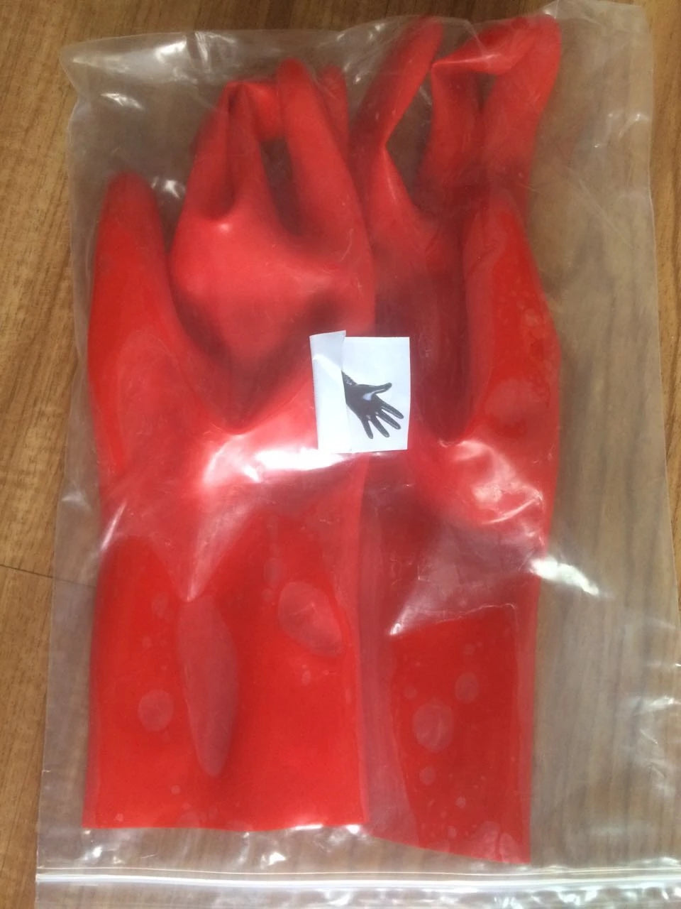 Sexy Black Latex Short Gloves Wrist Length for Women and Men Customize