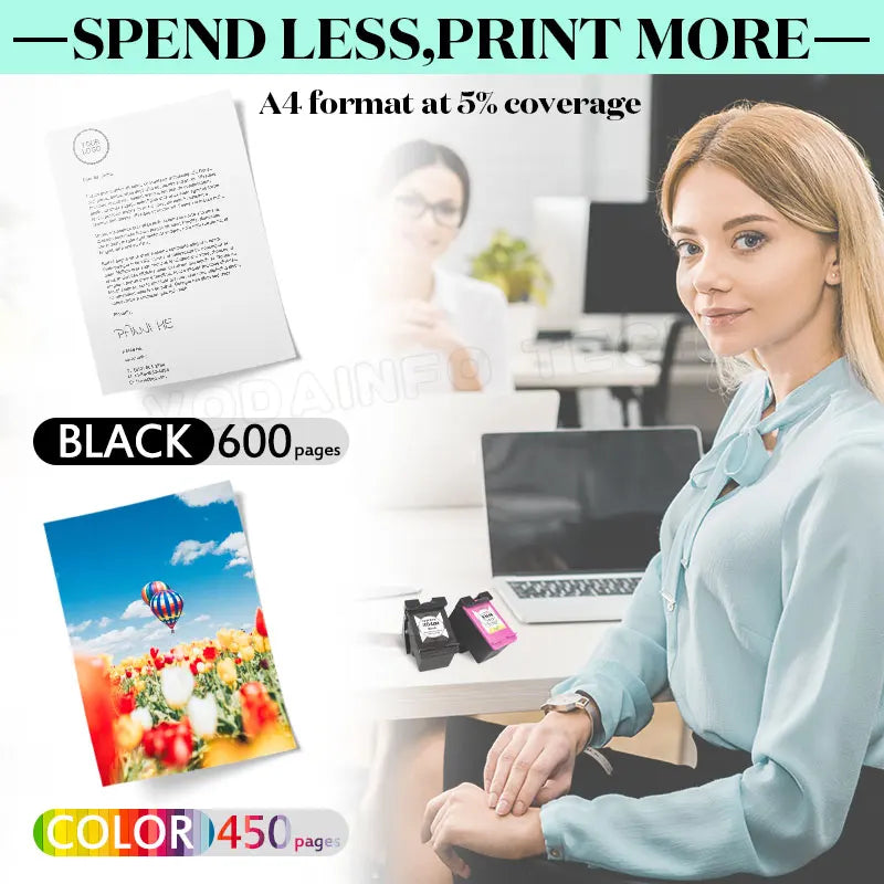 62XL Ink Cartridges Replacement For HP 62 HP62 Compatible Envy 5540 5640 5642 5644 5646 7640 5660 7644 250 200 5740 5742 Printer