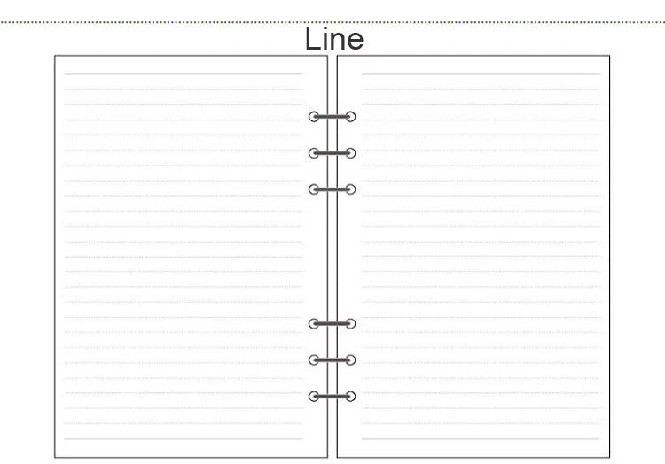 A5 A6 A7 Woodfree Printing Paper Planner Inner Pages For Filofax Creative Office Notebook Spiral Filler Papers Binder Inner Page