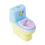 1 Piece Lytwtw's Stationery Pencil Sharpener Creative Toilet Shape Cartoon Unicorn School Supplies Gift Accessories with Eraser