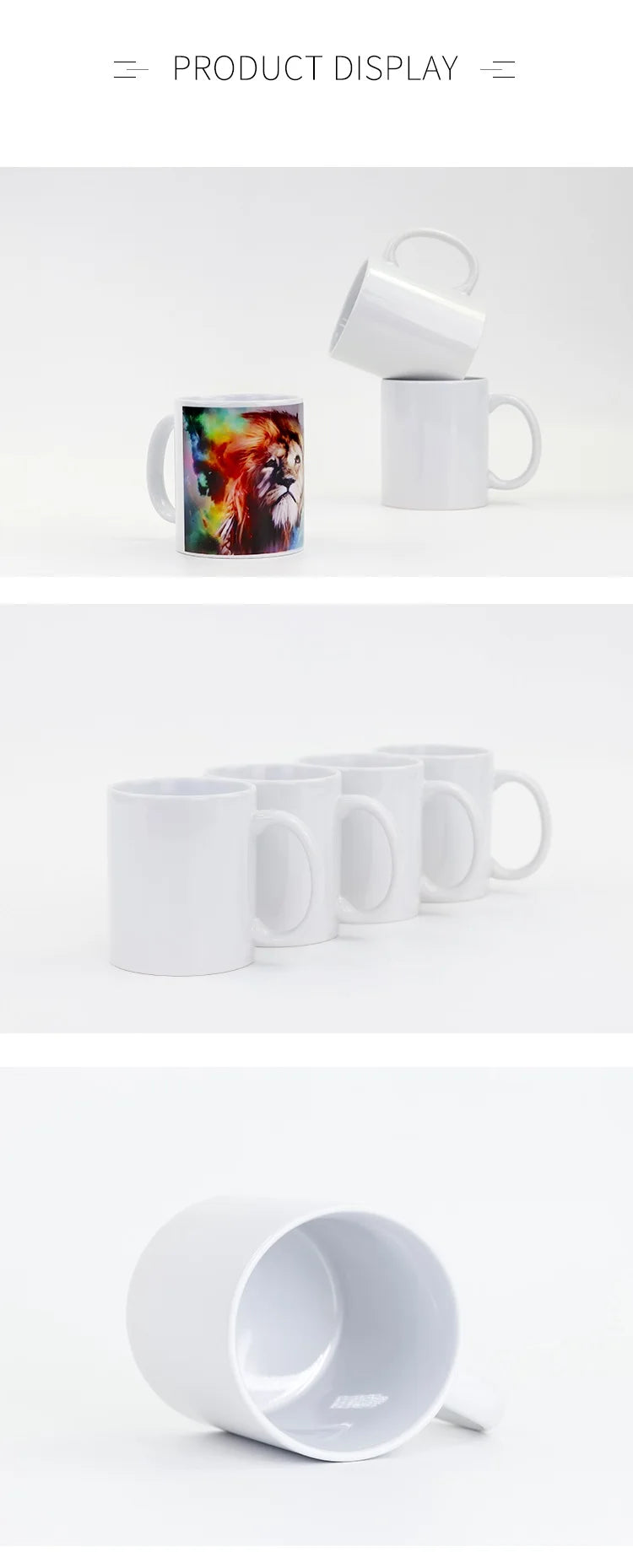 DIY Customized 350ML 12oz Ceramic Mug Print Picture Photo LOGO Text Personalized Coffee Milk Cup Creative Present Cute Gift