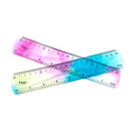 Colourful Student Flexible Ruler, Inch And Metric, 30 Cm/12 Inch, 20 Cm/8 Inch, 15 Cm/6 Inch, Random Colors Student Stationary
