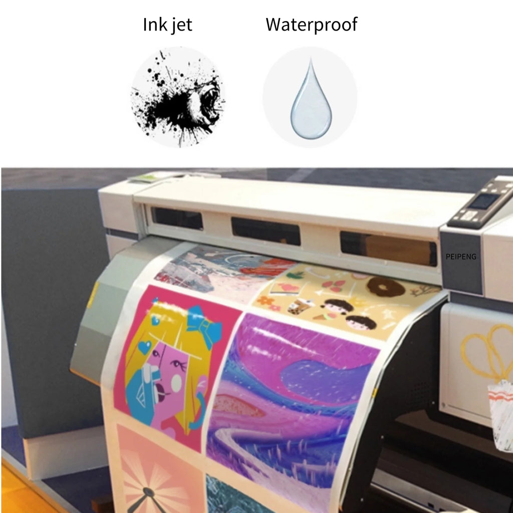 10/50pcs Waterproof sticker paper A4 Laser Inkjet Printer Paper White Glossy Transparent  Self Adhesive Sticker Label Copy Paper