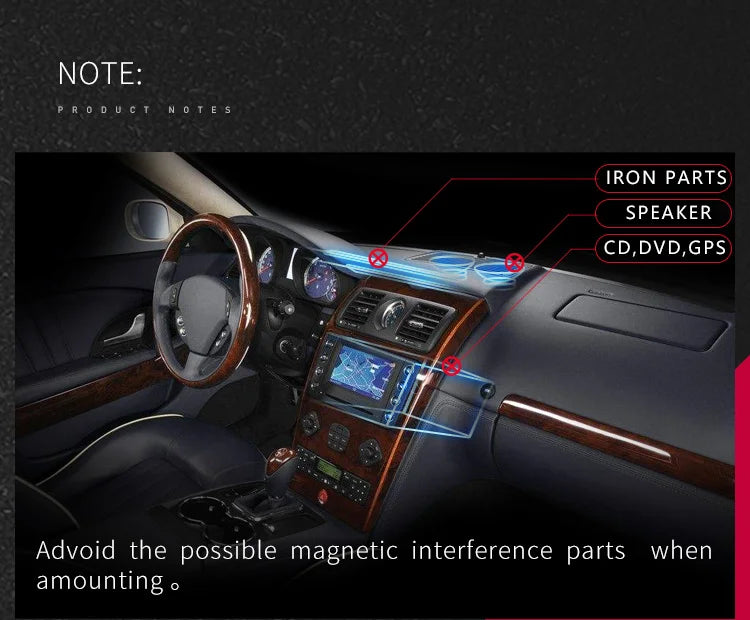 KANPAS Compass for Car/Small Dashboard Compass/Compass for Boat/No Leaking Compass/Double Dial/Luminous