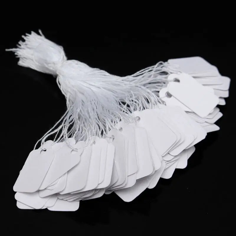 500 Pcs Price Label Tags String Jewelry Clothing Display Merchandise Price Tags    Dropshipping