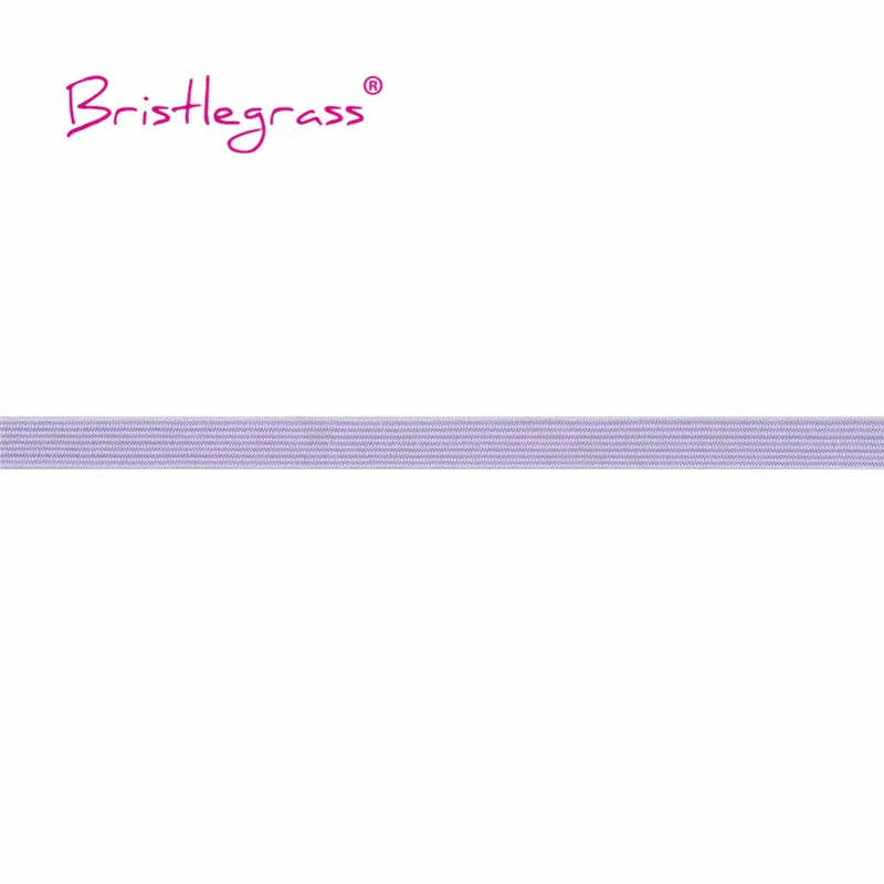BRISTLEGRASS 2 5 10 Yard 1/4" 6mm Flat Skinny Elastic Cord Glitter Latex Rubber Band Rope Notebook Earloop Dress DIY Sewing Trim