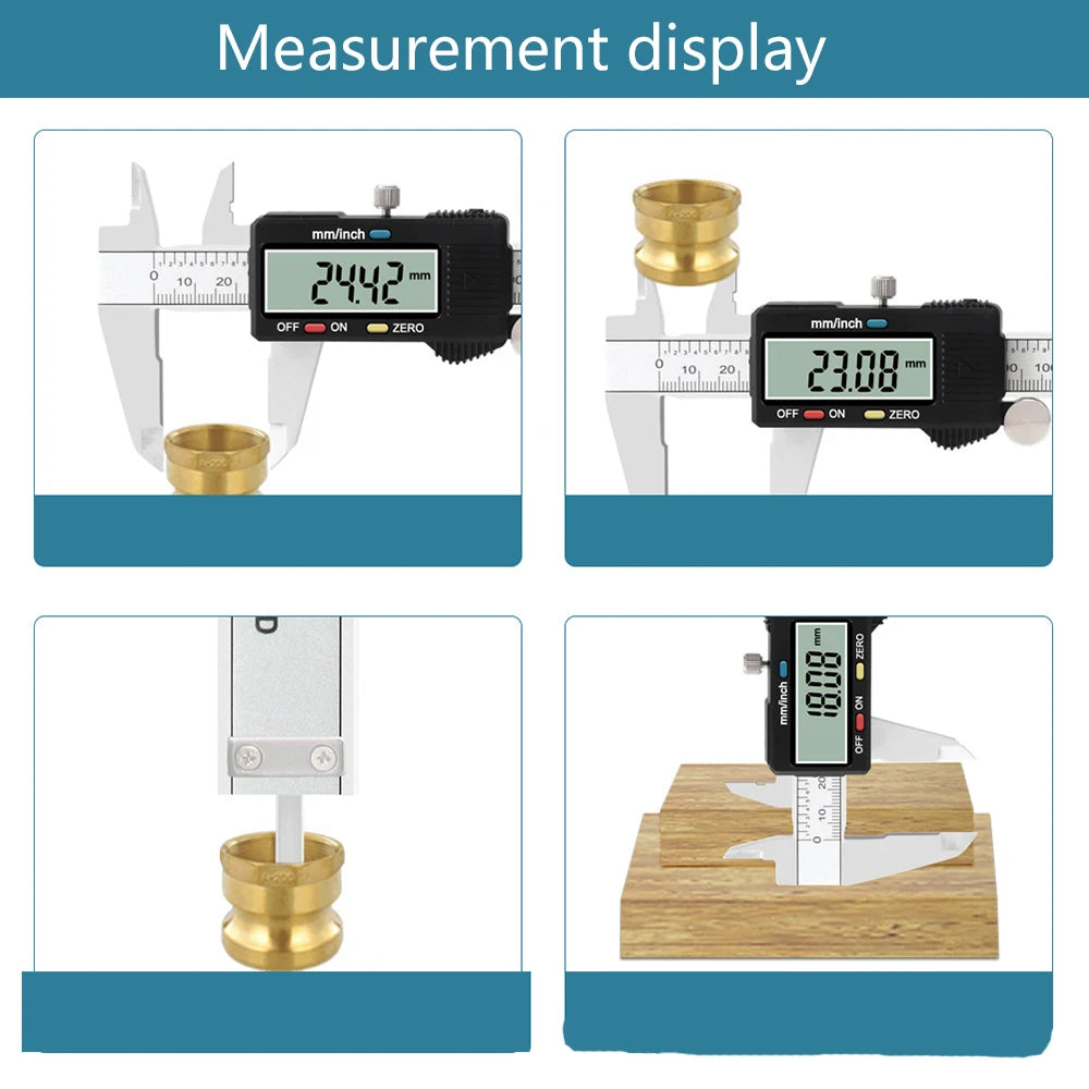 4/6-Inch 100/150mm Big Screen Digital Calipers Stainless Steel Electronic Vernier Caliper Metal Micrometer Measuring Tools