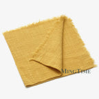 Napkin Cotton Cloth 41*41cm Rustic Gauze Hanky Tea Towel Dining Place Mats Wedding Supplies Linen Home Table Decor