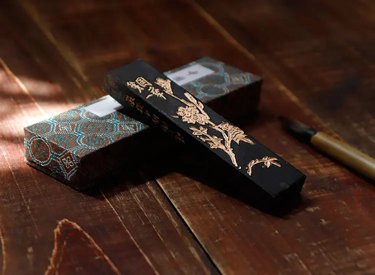 Chinese traditional ink stick Solid Paint calligraphy Sumi e ink Anhui Oldhukaiwen ink Painting Black Ink Block You Yan 101