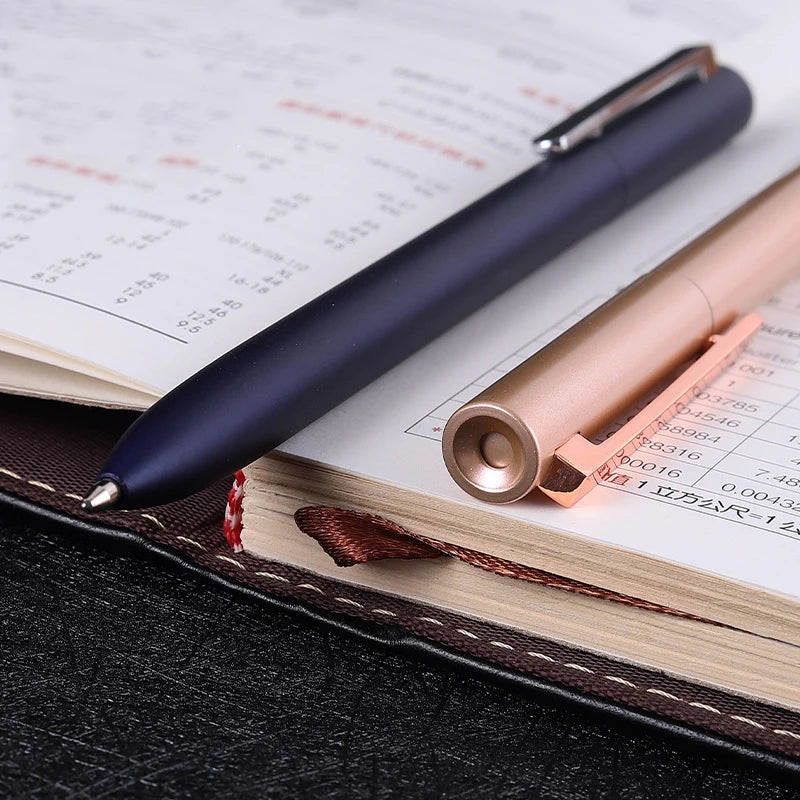 Metal Rotating Gel Pen Sign Pen with Refills for Xiaomi Metal Sign Pens 0.5MM Smooth Low-Key Elegant and Firm Office Business