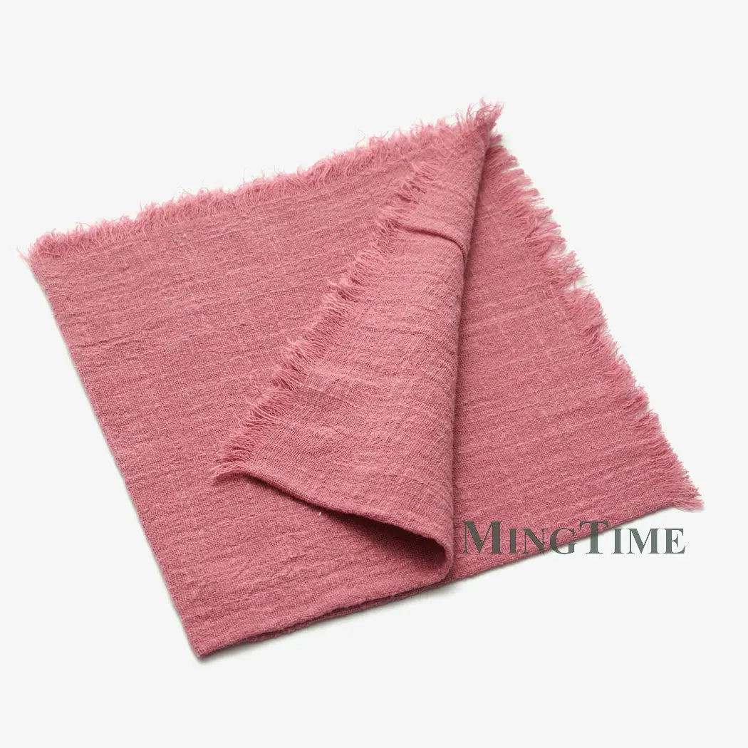 Napkin Cotton Cloth 41*41cm Rustic Gauze Hanky Tea Towel Dining Place Mats Wedding Supplies Linen Home Table Decor