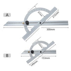 Stainless Steel Adjustable Angle Protractor 10-170 ° Angle Gauge Tools Stainless Steel Caliper Measuring Tools