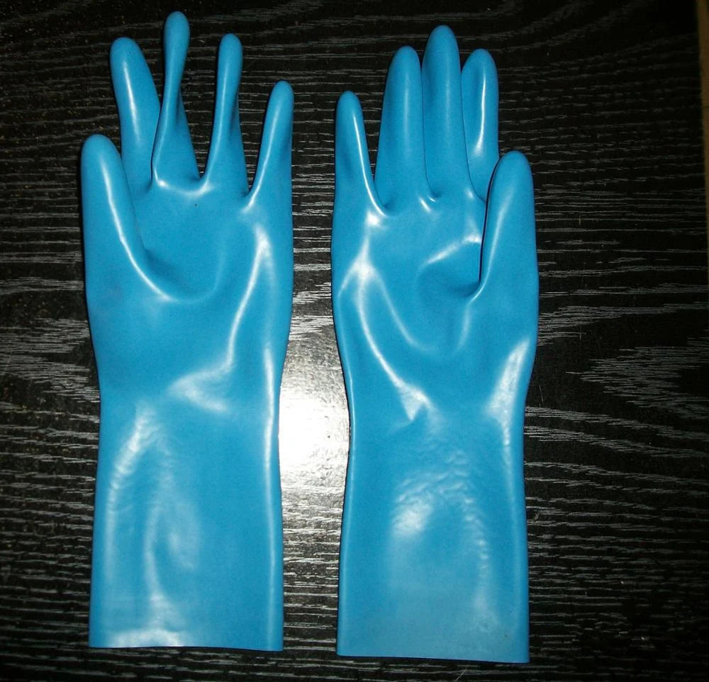 Sexy Black Latex Short Gloves Wrist Length for Women and Men Customize