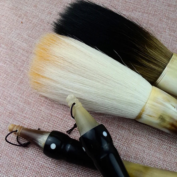 Chinese Calligraphy Brush Oxhorn Pen holder Brush Pen Extra Large Mixed Hair Painting Writing Brushes Art Stationary Supplies