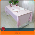 1pc 137*274cm Birthday Party Blue Pink Plastic Table Cover Girl Shower Party Supplies Disposable Table Cloth Wedding Decorations