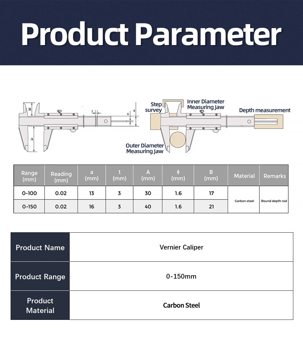 IP54 Calipers Stainless Steel Digital Pachymeter Caliber Measuring Tools Carpenter Tools Electronic Caliper Metal Vernier Ruler