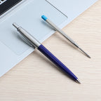 5Pcs/Set Metal Ballpoint Pen Promotional Pens G2 Refill Blue Ink Automatic Ballpoint Pens Set For School stationery office Pen