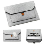 11.6/13/14/15"Laptop Sleeve Felt Ultralight Notebook Tablet Pad Case Multi-pocket Pouch Bag Briefcases for Apple Macbook/ Asus