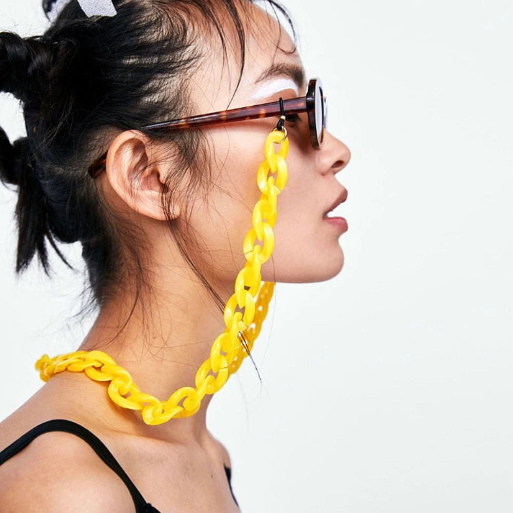 New Face Mask Chains Acrylic Glasses Chain Holder Lanyard Hanging Reading Eyewear Mask Women Men Neck Chains Holder Rope Strap