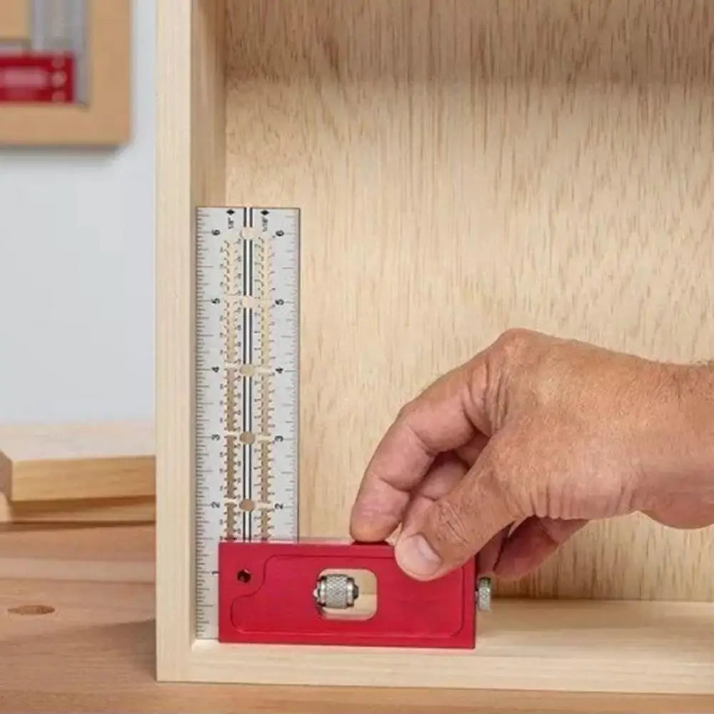 T-type Hole Ruler Professional Combination Square Angle Ruler Adjustable Protractor Right Angle Ruler Carpenter Measuring Tools