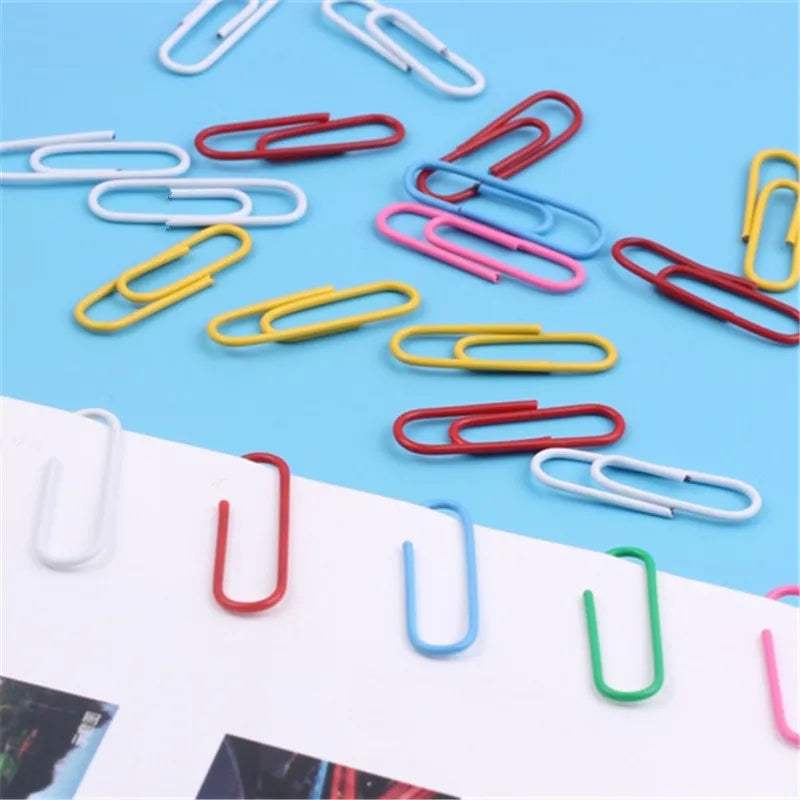 High Quality Golden Notebook Bookmark binder Paperclips Accessories Paper Clips Binding Office Stationary Supplies