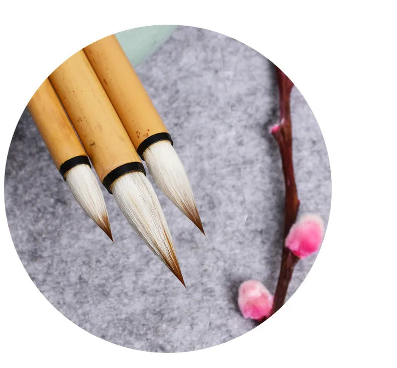 Calligraphy Brushes Chinese Mixed Woolen Hair Brush Pen Regular Script Calligraphy Painting Brush Pen Caligrafia Tinta China
