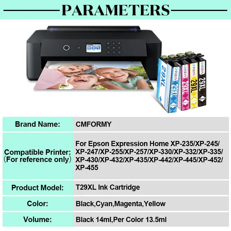 29XL Ink Cartridge For Epson T 2991 2992 2993 XL T29XL Compatible XP235 XP247 XP245 XP332 XP335 XP342 XP345 XP435 XP432 Printer