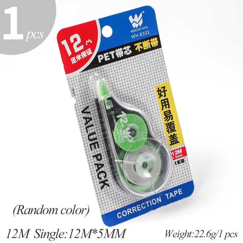 Correction Tape 12m/30m/60m Large-capacity Multi-specification Correct Belt Diary Scrapbooking Student School Office Supplies