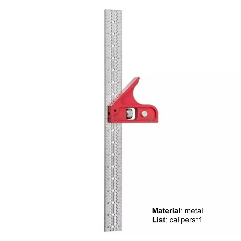 T-type Hole Ruler Professional Combination Square Angle Ruler Adjustable Protractor Right Angle Ruler Carpenter Measuring Tools
