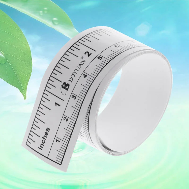 1Pc 90/151cm Self Adhesive Metric Measure Tape Vinyl Silver Ruler For Sewing Machine Sticker