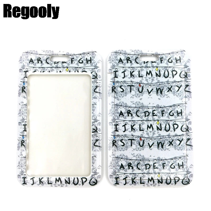 Letters Anime Lanyard Badge Holder ID Card Lanyards Mobile Phone Rope Key Lanyard Neck Straps Keychain Key Ring