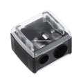 2 Holes Cosmetic Pencil Sharpener for Eyebrow Lip Liner Eyeliner Pen Tool