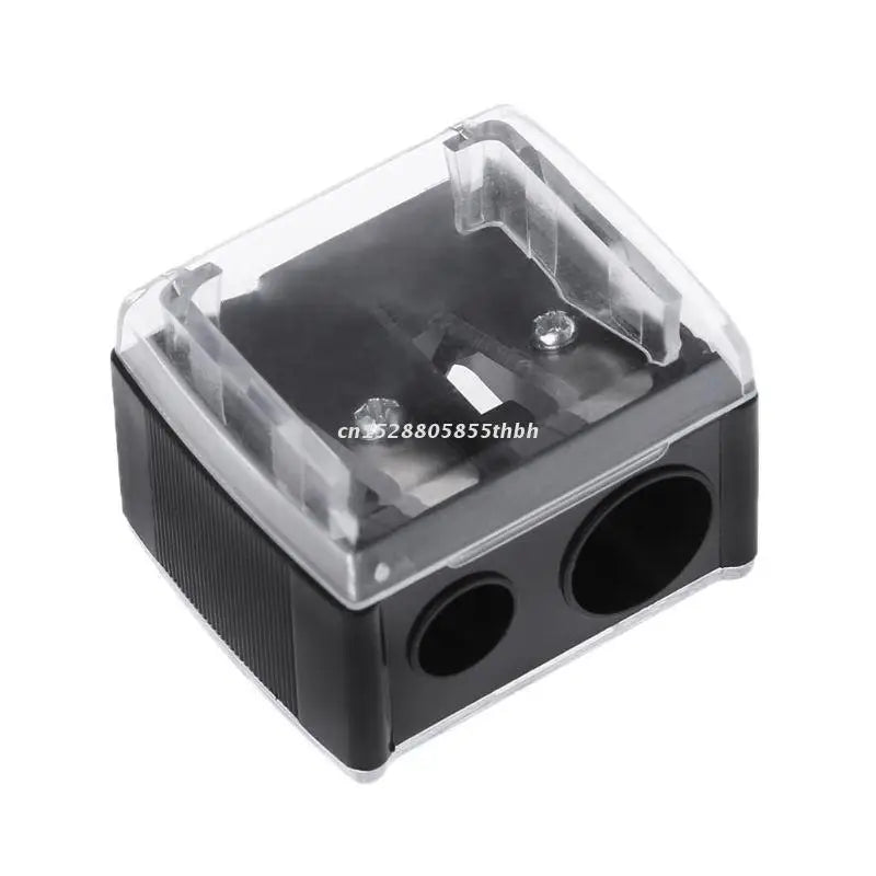 2 Holes Cosmetic Pencil Sharpener for Eyebrow Lip Liner Eyeliner Pen Tool