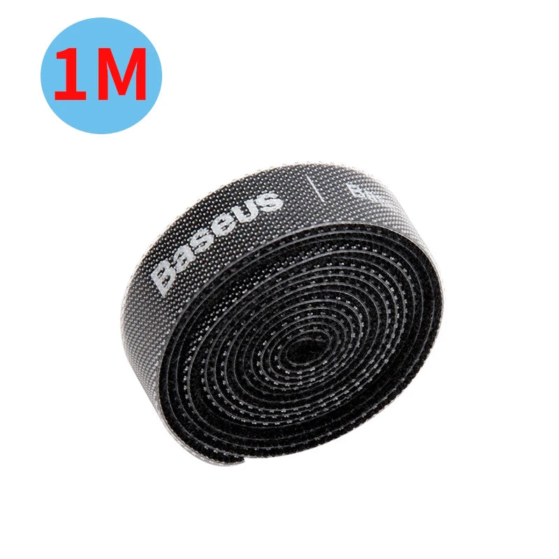 Baseus USB Cable Winder Cable Organizer Free Cut Wire Ties Mouse Earphone Management Holder Clip Phone Charger Cable Protector