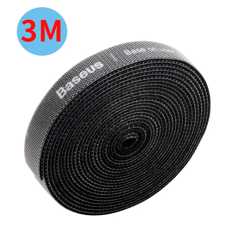 Baseus USB Cable Winder Cable Organizer Free Cut Wire Ties Mouse Earphone Management Holder Clip Phone Charger Cable Protector